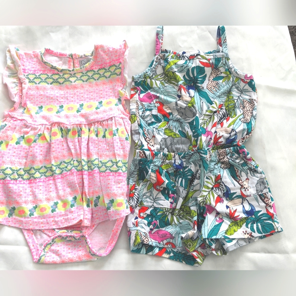 Quiltex & Wonder Nation Baby Girl One Piece